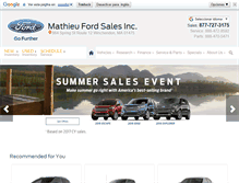 Tablet Screenshot of mathieufordsales.com